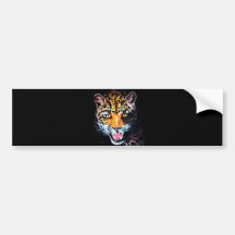 Brüllenleopard Auto Sticker