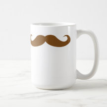 Brünetter Schnurrbart Teetasse