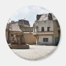 Brunnen in der alten Stadt Kühlschrankmagnete