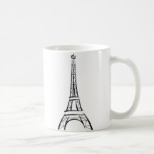 Brushstroke-Eiffelturm Haferl
