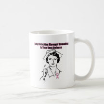 Brust-Krebsvorsorge Kaffee Tassen