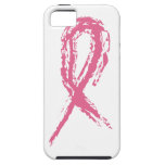 Brustkrebs-Bewusstseins-Rosa-Band iPhone 5 Schutzhüllen