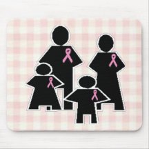 Brustkrebs-Familien-Kampf Mousepad
