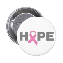 Brustkrebs-Hoffnungs-Knopf Button