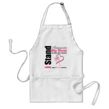 Brustkrebs-Stand neben meiner Mamma Schürze