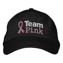 Brustkrebs-Team-Rosa Bestickte Mützen