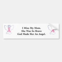 Brustkrebsengel für Mamma Autosticker