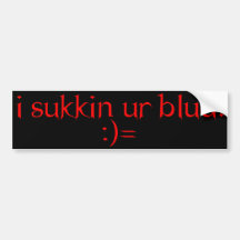BS - sukkin ur blud Autoaufkleber