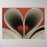 Buch des Herz-Plakats