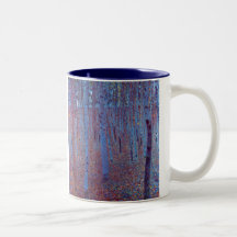Buchen-Wald durch Gustav Klimt Kaffeehaferl