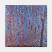 Buchen-Wald durch Gustav Klimt Kühlschrankmagnete