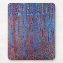 Buchen-Wald durch Gustav Klimt Mauspads