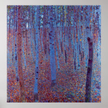 Buchen-Wald durch Gustav Klimt Posterdrucke