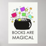Bücher sind magisch (Licht) Posterdrucke