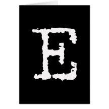Buchstabe E Grußkarten
