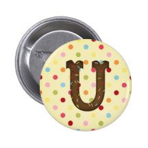 Buchstabe U Anstecknadel