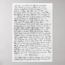 Buchstabe zu Richard Wagner am 17. Februar 1860 Poster