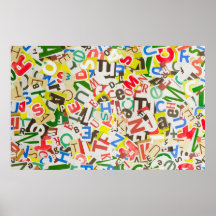 Buchstaben Plakatdrucke