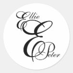 Buchstaben u. Namen des Monogramm-drei, die Aufkle