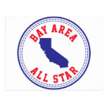 Bucht-Bereich All Star Postkarte