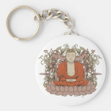 Buddha auf Lotos-Blume Schlüsselband