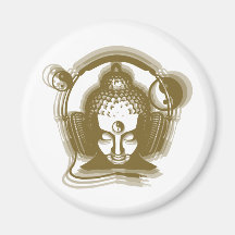 Buddha-Diskjockey Magnete