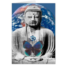 Buddha erwartet Gruß-Karte