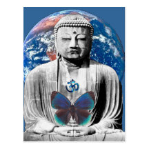Buddha erwartet Postkarte