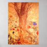 Buddha in seinem Jugend-Plakat-Druck durch Redon