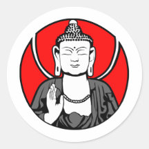 Buddha-Logo Aufkleber