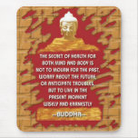 Buddha-Motivierungsmitteilungen mousepad