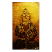 "Buddha" nach Orginalbild von Eva Borowski Visitenkarte