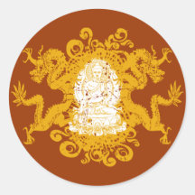 Buddha Runder Aufkleber