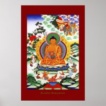 Buddha Shakyamuni 2 religiöse Kunst-Plakat-Reihe