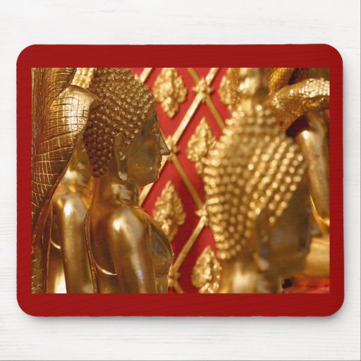 Buddha-Statue-thailändisches Tempel-Foto Mauspad