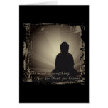 Buddha-Verstand ist alles Grußkarte