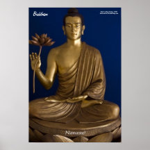 Buddhismus "Namaste" Kunst-Plakat