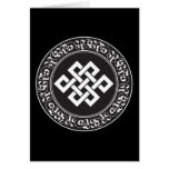 Buddhistischer endloser Knoten Karten