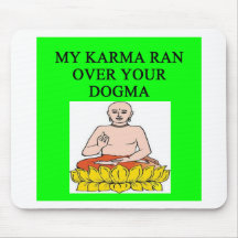 buddhistischer Karmawitz des neuen Zeitalters Mousepad