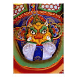 Buddhistisches Bildbild, Tempel Einladungskarte