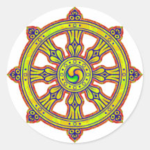Buddhistisches Dharma Chakra Aufkleber