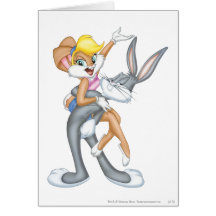 Bugs- Bunny und Lolahäschen 2 Karte