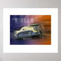 Buick 1950 acht posterdrucke