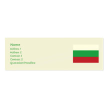 Bulgarien - dünn visitenkartenvorlagen
