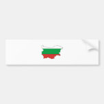 Bulgarien-Flaggen-Karte Größengleich Autosticker