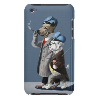 Bulldogge und Deutsche Dogge - anthropomorphe Hund Barely There iPod Etuis