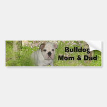Bulldoggen-Autoaufkleber
