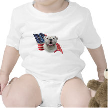 Bulldoggen-Flagge Tshirts