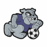 Bulldoggen-Fußball Bestickte Polos