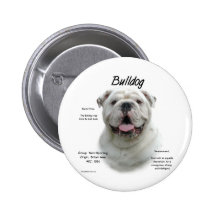 Bulldoggen-Geschichtsentwurf Anstecknadelbutton